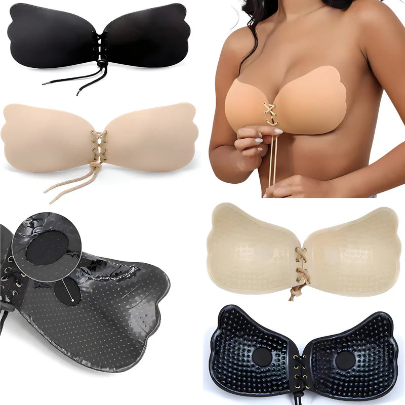 Samoljepljivi - nevidljivi push-up grudnjak 1+1 gratis (crni i krem)