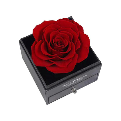 Poklon kutija sa vječnom ružom + OGRLICA🌹🎁