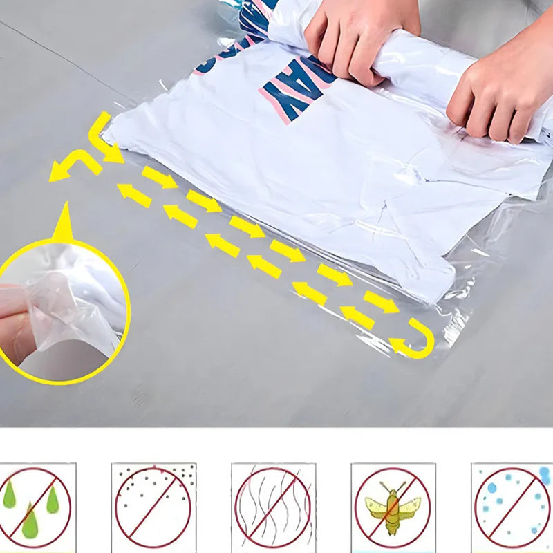 Samokompresione vakuumske kese – ušteda prostora do 80% bez usisivača