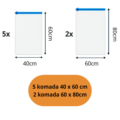 Samokompresione vakuumske kese – ušteda prostora do 80% bez usisivača