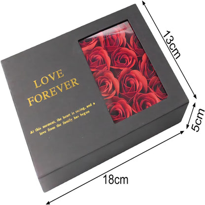 Lux poklon set – Elegantna kutija sa 6 vječnih ruža + OGRLICA🌹🎁