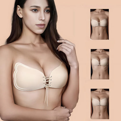 Samoljepljivi - nevidljivi push-up grudnjak 1+1 gratis (crni i krem)