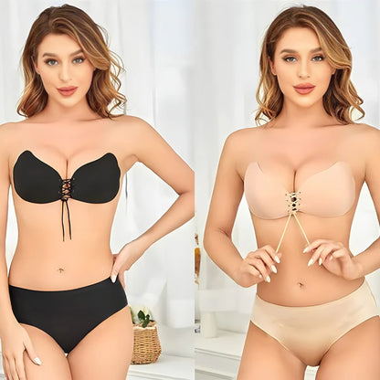 Samoljepljivi - nevidljivi push-up grudnjak 1+1 gratis (crni i krem)