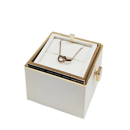 WHITEBOX – luksuzna poklon kutija sa vječnom bijelom ružom 🤍+ OGRLICA