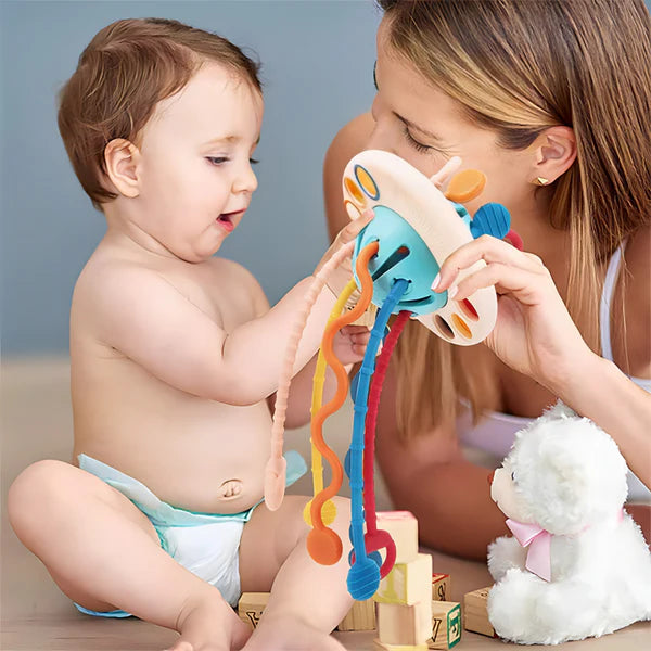 Edukativna igračka sa trakama za bebe i djecu – Montesori koncept