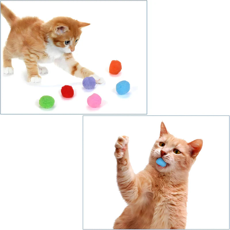 Igračka za mačke i male pse + podloga za hranjenje kućnih ljubimca + pištolj + loptice