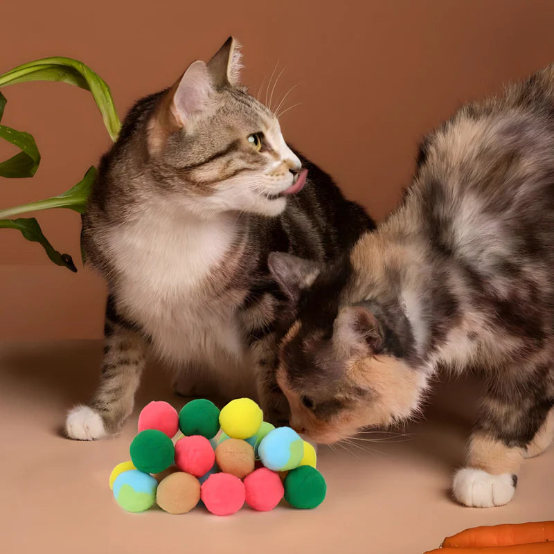 Igračka za mačke i male pse + podloga za hranjenje kućnih ljubimca + pištolj + loptice